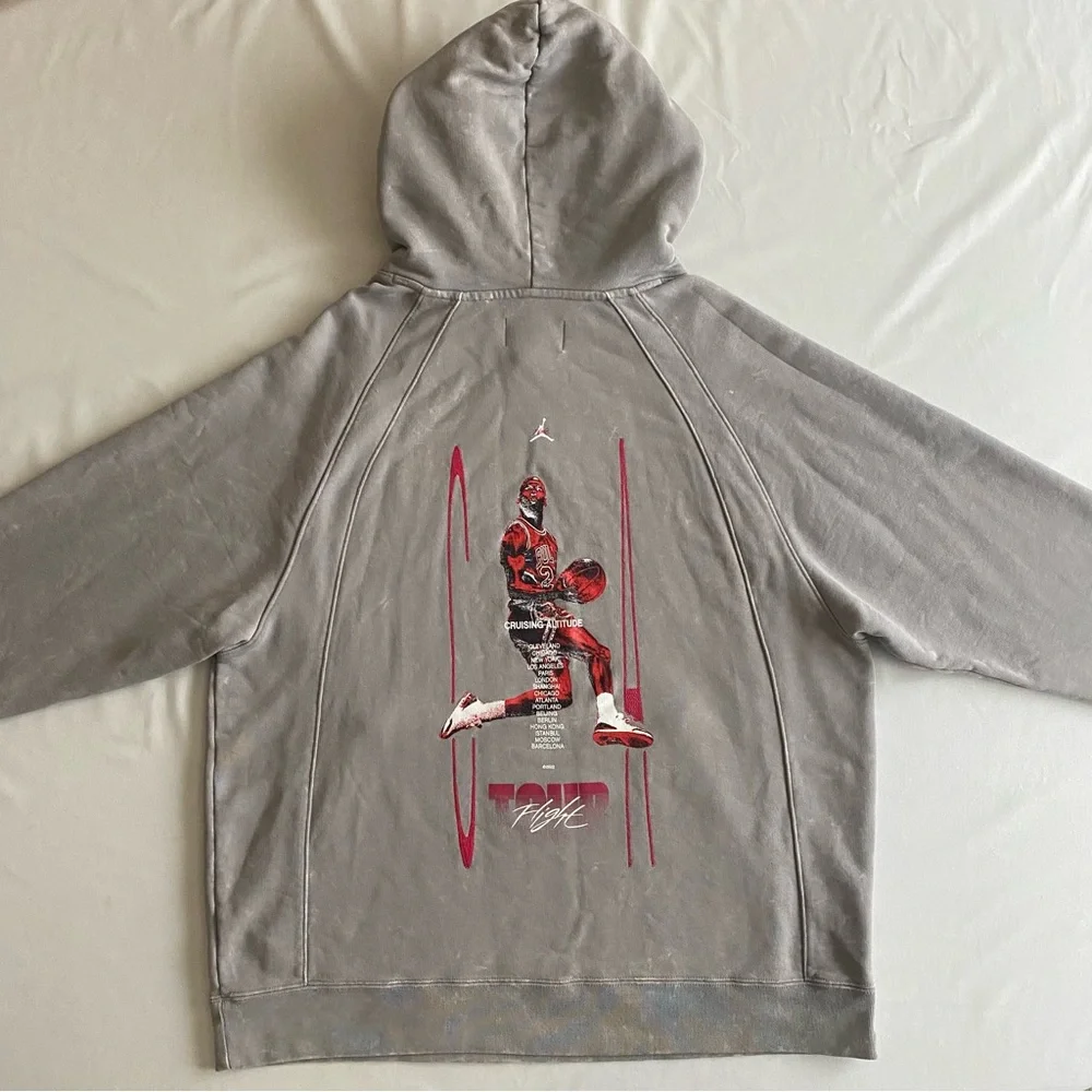 Nike Jordan Flight Tour Hoodie Men XL Heavyweight French Terry Fleece Sweatshirt